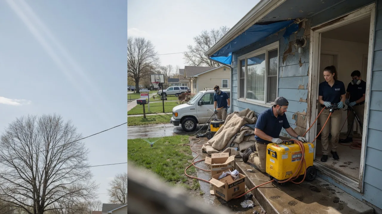 Basement Flood Cleanup in Green, KS near me